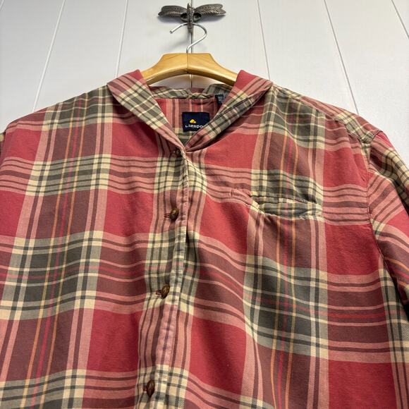 Vintage Liz Sport Women Boho Indie Western Soft Flannel Plaid Top Size S Classic - Picture 8 of 9